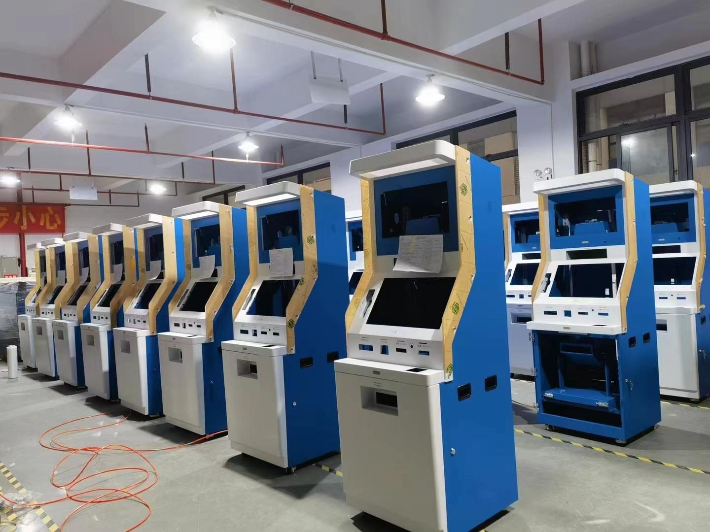LFTouch kiosk cabinet assembly workshop sheet metal enclosures