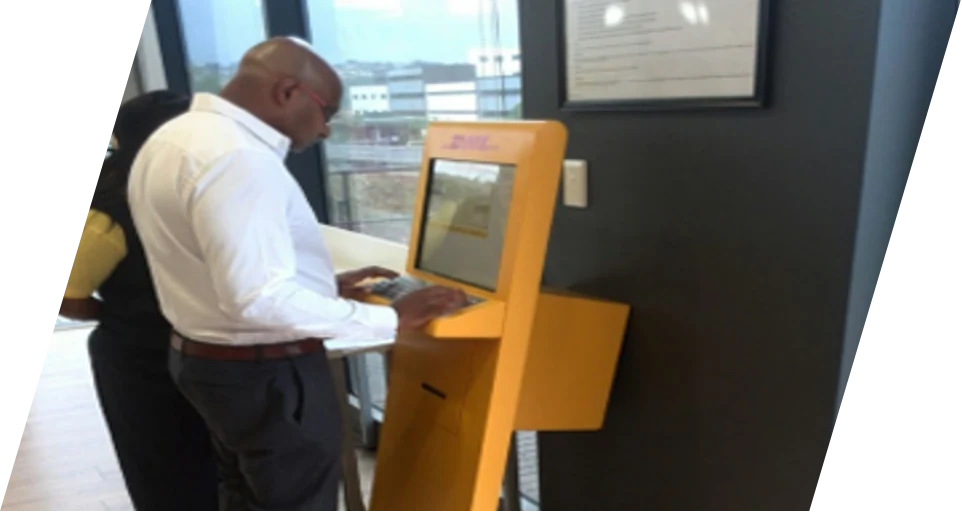 touch kiosk for transportation ticketing