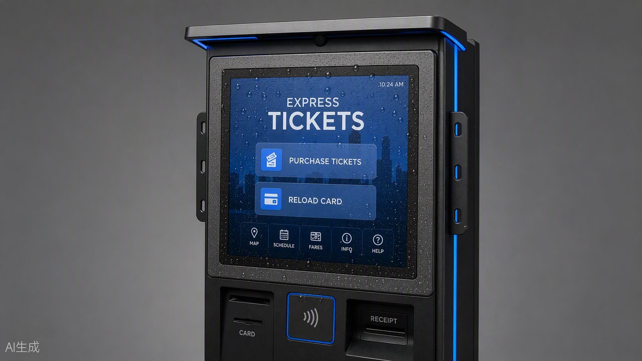 water spray test on IP65 rated touch monitor front panel