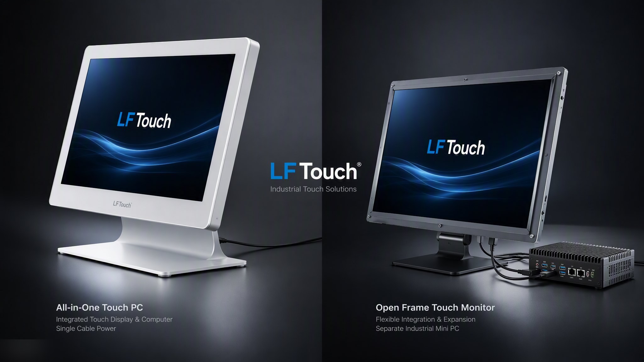 touch PC vs touch monitor kiosk architecture comparison