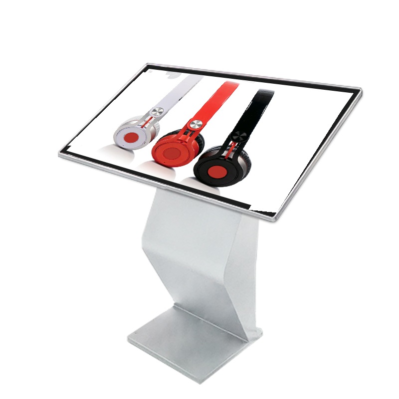 LF-HZK-PC horizontal PCAP touch kiosk side angle view