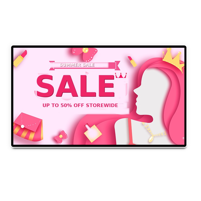 LF-WMT-IR wall-mounted touch display with slim bezel