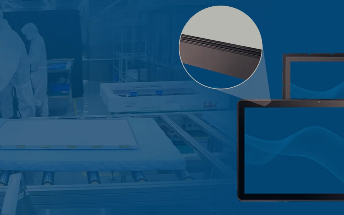 touch display sample evaluation at LFTouch factory