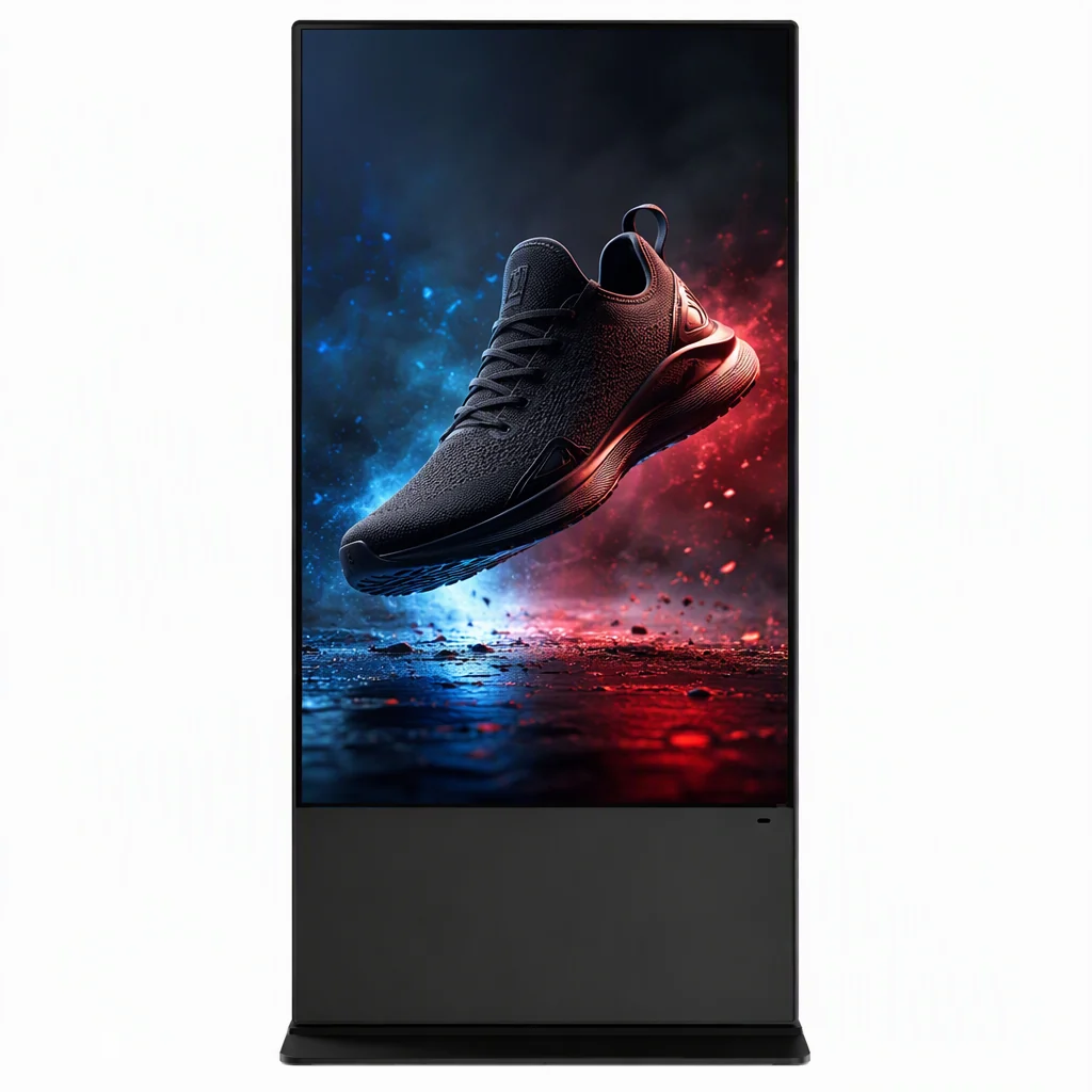55 inch floor standing digital signage with PCAP touch