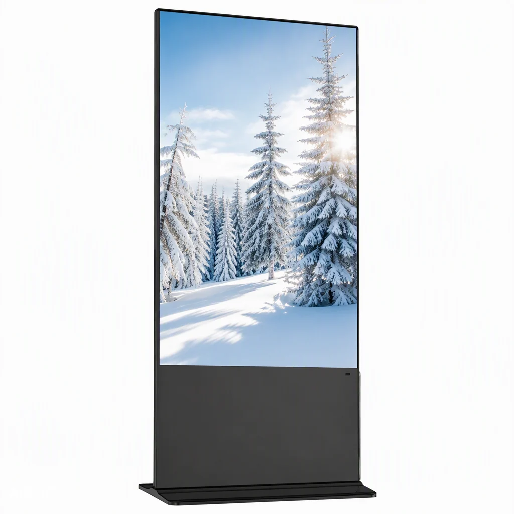 85 inch floor standing digital signage kiosk