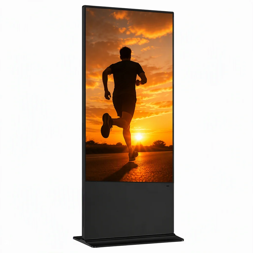 32 inch floor standing digital signage with PCAP touch