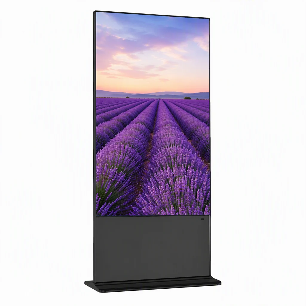 75 inch floor standing digital signage display