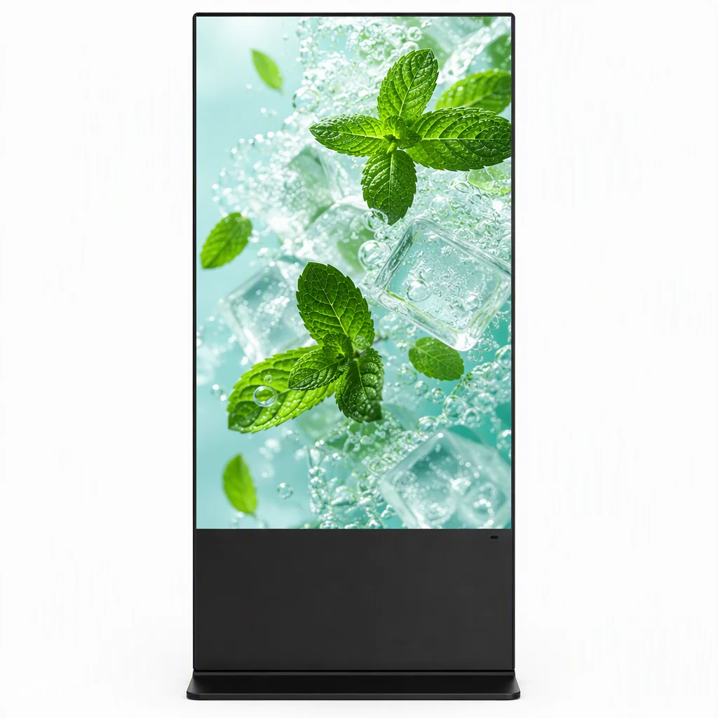55 inch floor standing kiosk with infrared touch screen