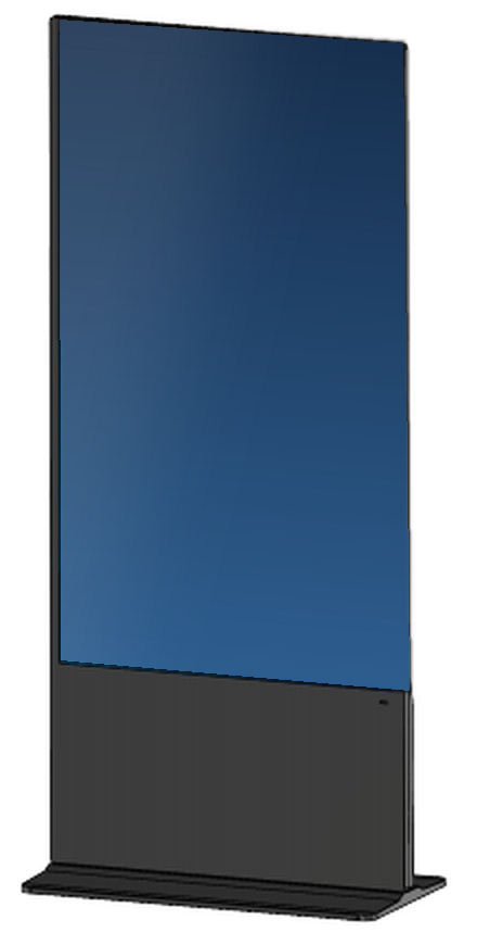 floor standing PCAP touch kiosk angle view