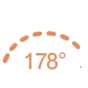 178 degree viewing angle